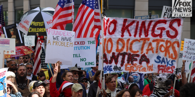 ‘It’s a joke’: White House dismisses ‘No Kings’ protests, while Nancy Pelosi rips crown in defiance